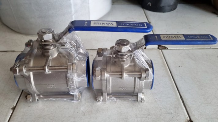 Ball Valve 1,5 inch dan 2 inch Three Pieces SS316